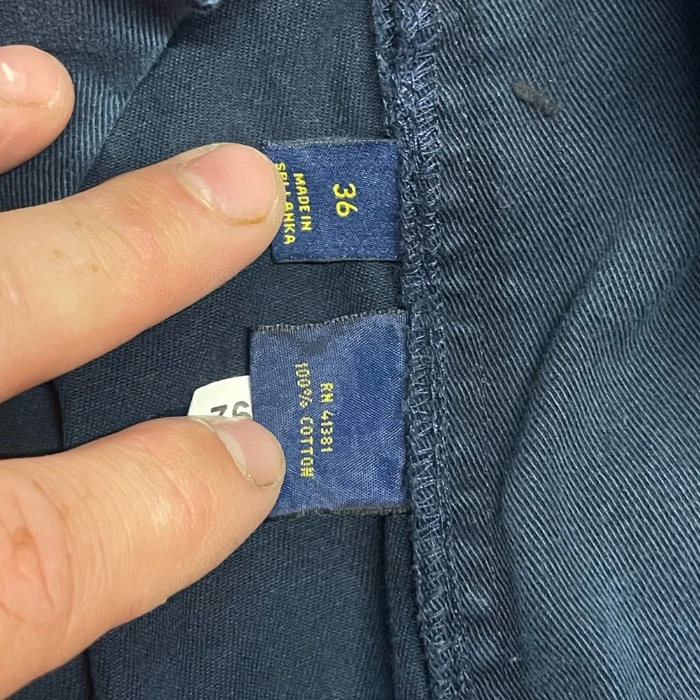 Ralph Lauren Dark Blue Classic Fit‎ Pleated 9” Shorts